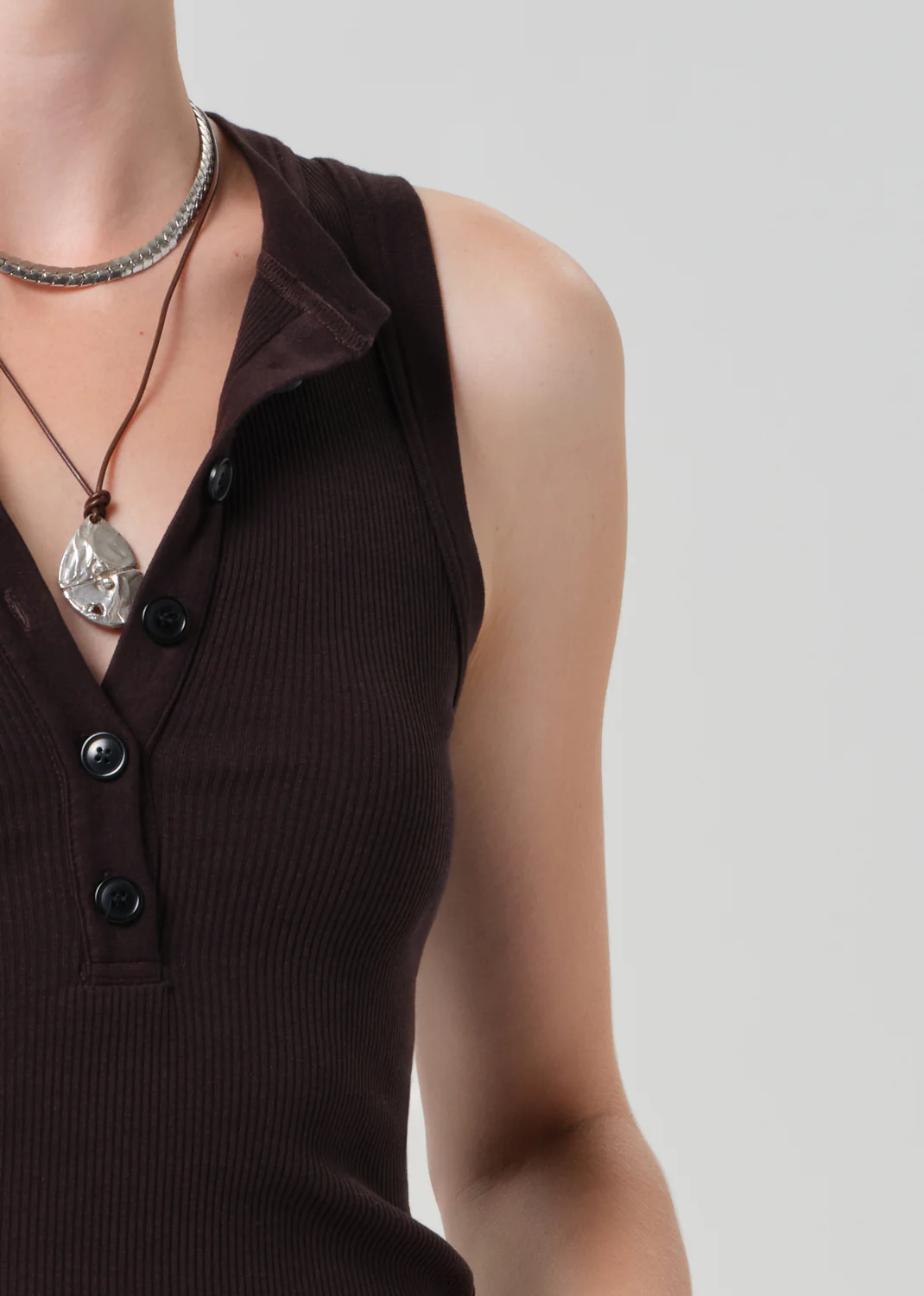 Caralyn Tank in Chocolate - Image 4