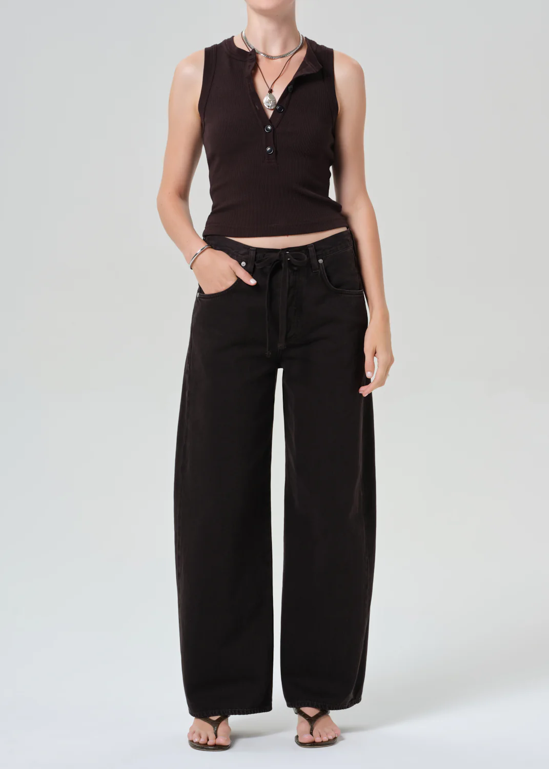 Caralyn Tank in Chocolate - Image 5