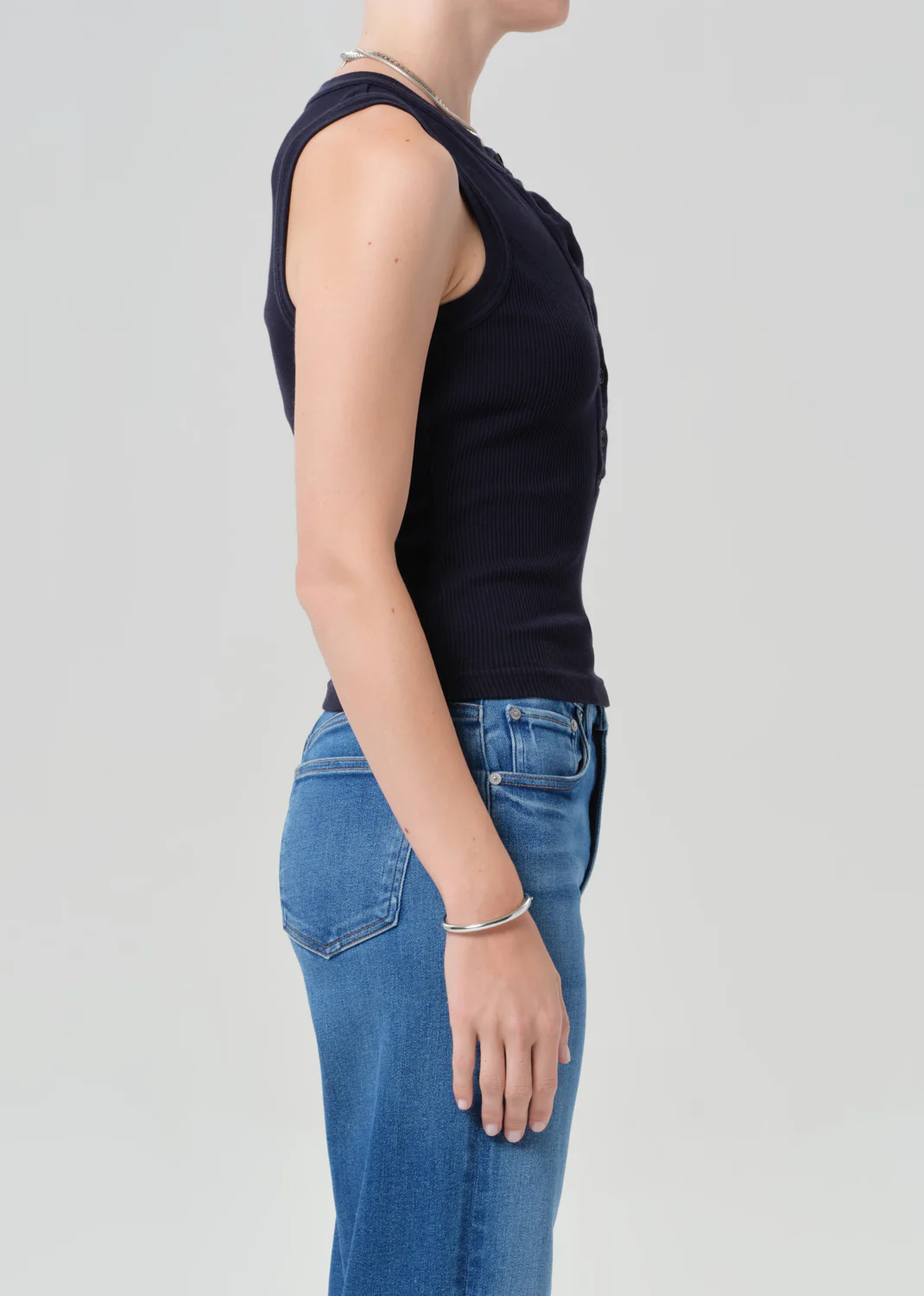 Caralyn Tank in Navy - Image 3