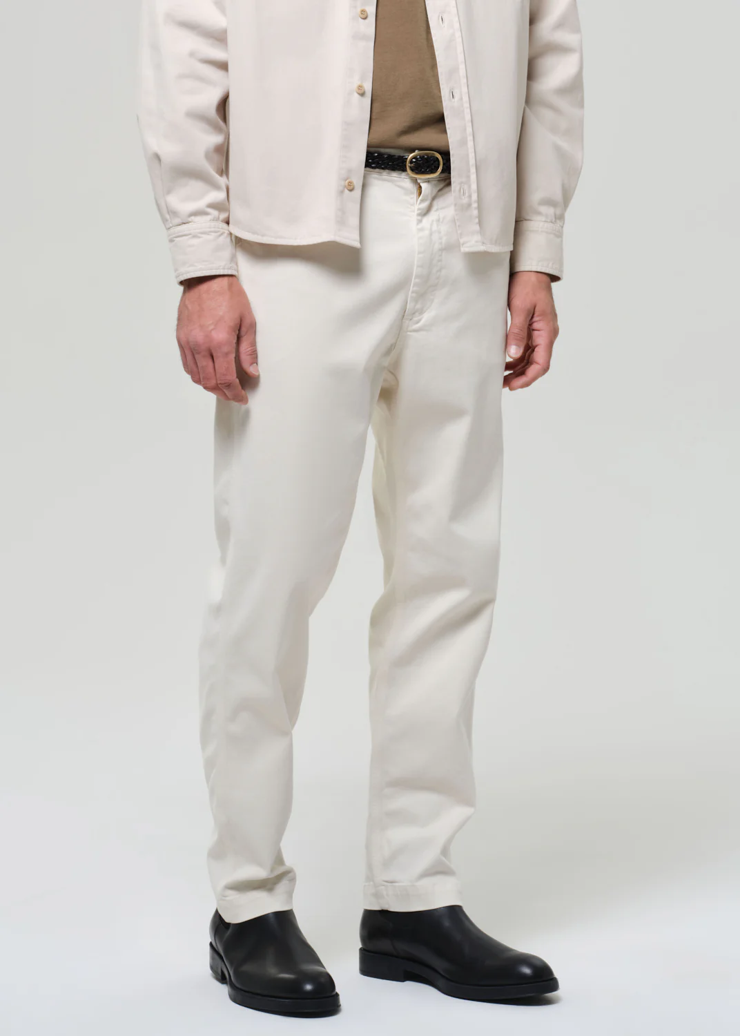 Carpenter Trouser Cashmere Touch in Plaster - Image 6
