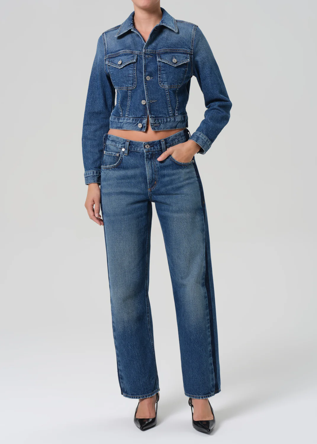 Charisse Shrunken Jacket in Briar - Image 5