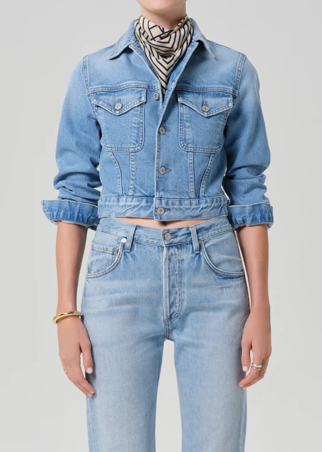 Charisse Shrunken Jacket in Sparrow