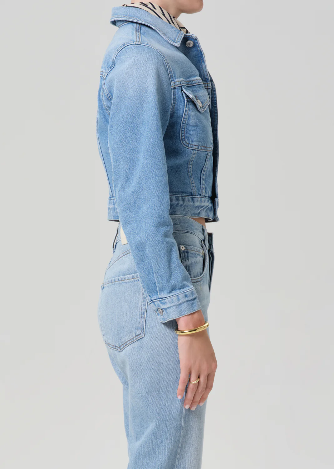 Charisse Shrunken Jacket in Sparrow - Image 4