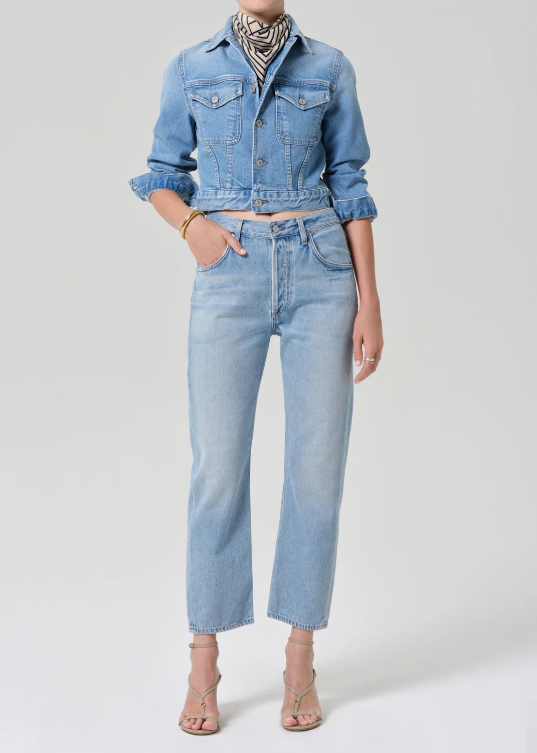 Charisse Shrunken Jacket in Sparrow - Image 6