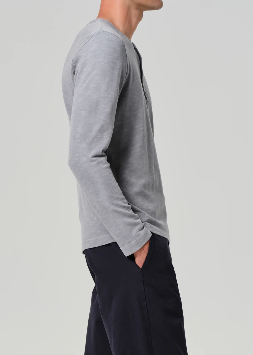 Classic Henley in Moonstone - Image 4
