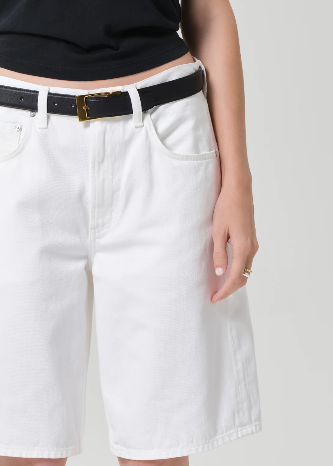 Court Short in Soft White - Image 5