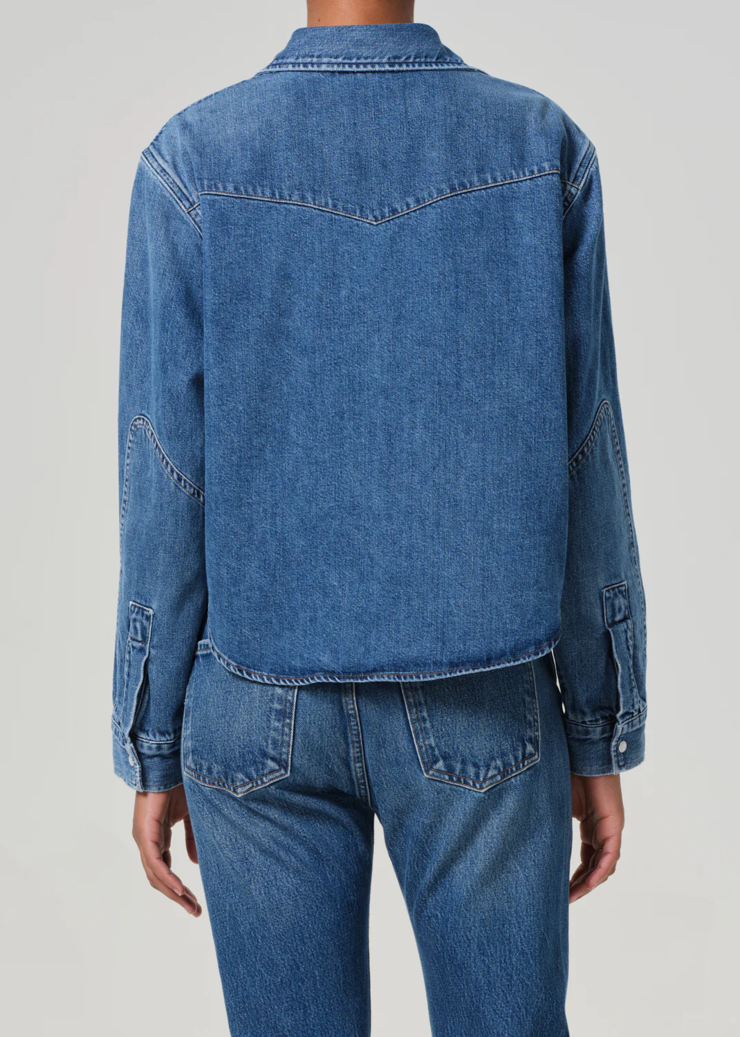 Cropped Western Shirt in Chaya - Image 3