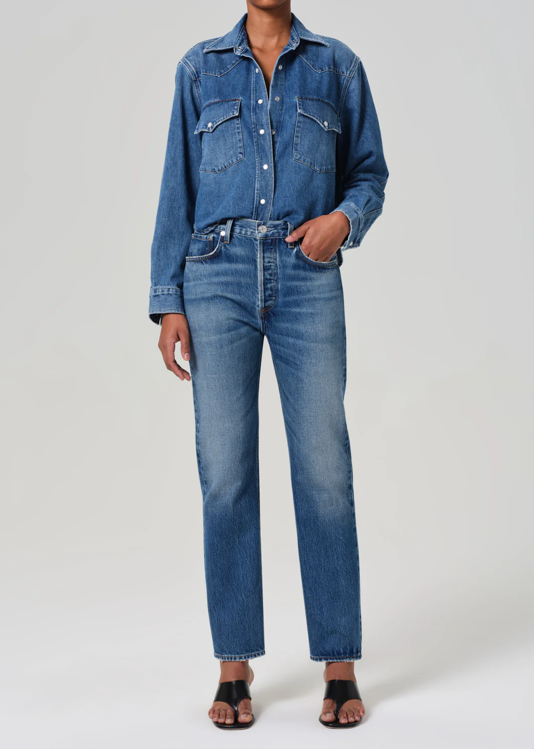 Cropped Western Shirt in Chaya - Image 6