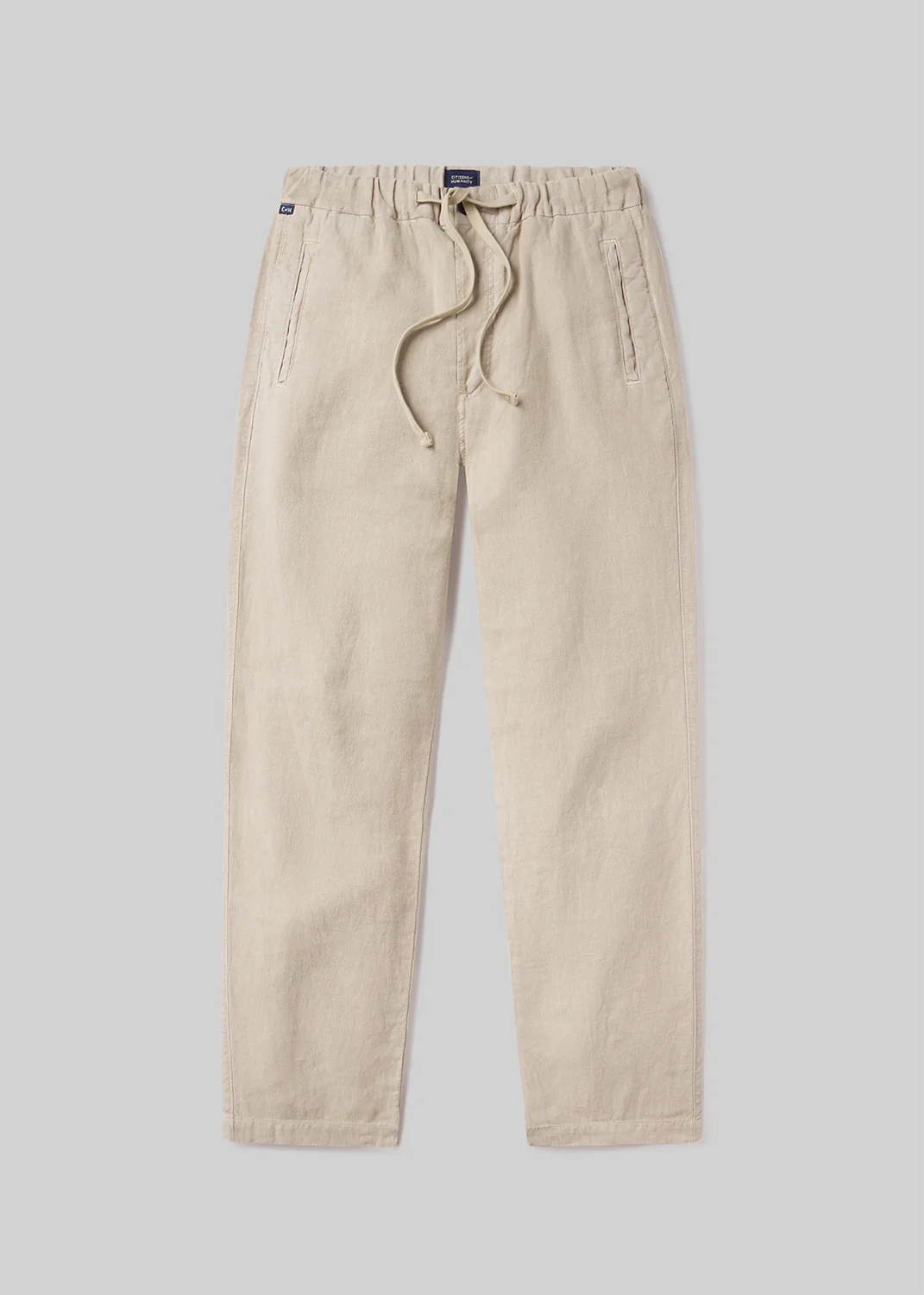 Drawstring Deck Linen Pant in Wheat