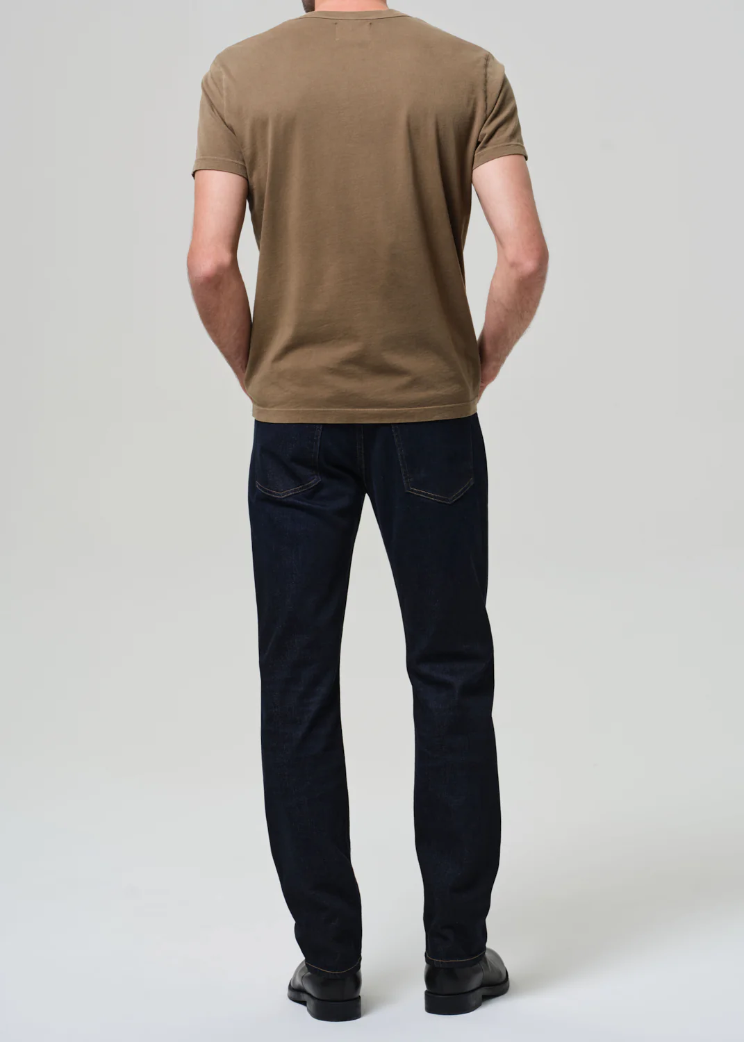 Elijah Straight Cashmere Denim in Falcon - Image 3