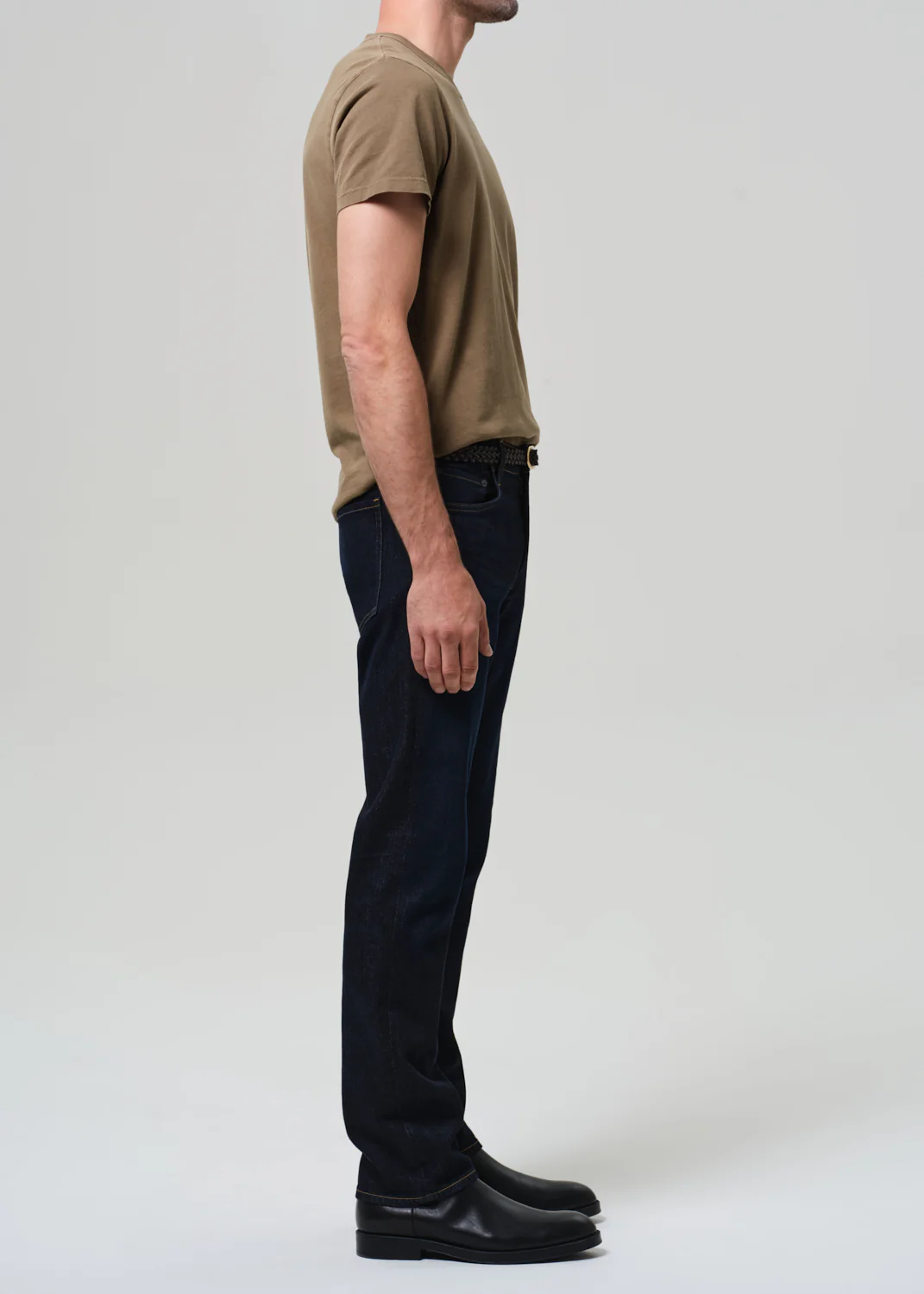 Elijah Straight Cashmere Denim in Falcon - Image 4