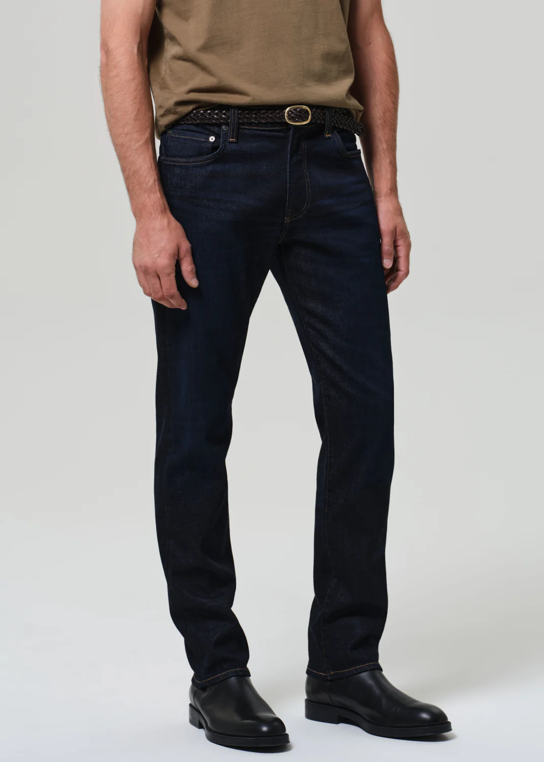 Elijah Straight Cashmere Denim in Falcon - Image 5