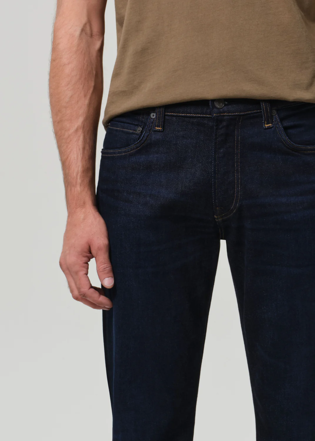 Elijah Straight Cashmere Denim in Falcon - Image 6