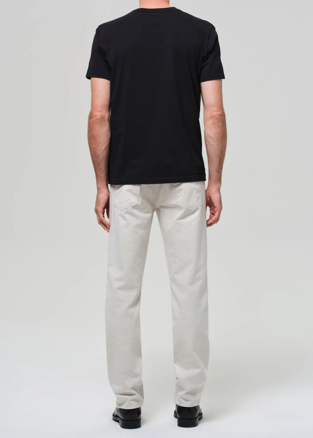 Elijah Straight Comfort Stretch Linen in Natural - Image 4