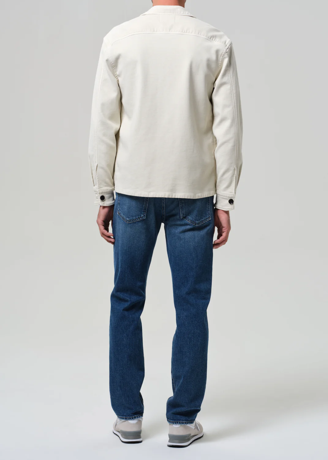 Elijah Straight Archive Denim in Mid Indigo - Image 4