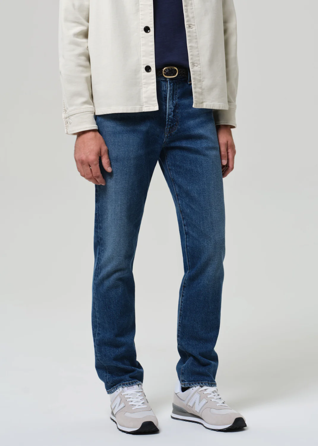 Elijah Straight Archive Denim in Mid Indigo - Image 6