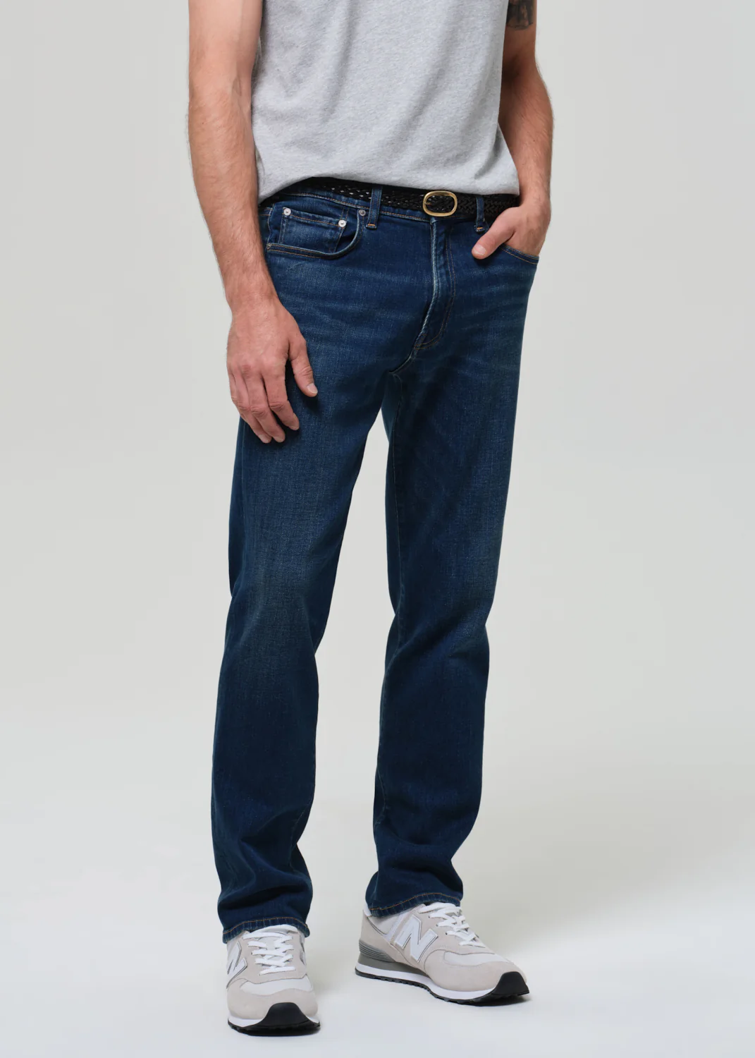 Elijah Straight Cashmere Denim in Condor - Image 5