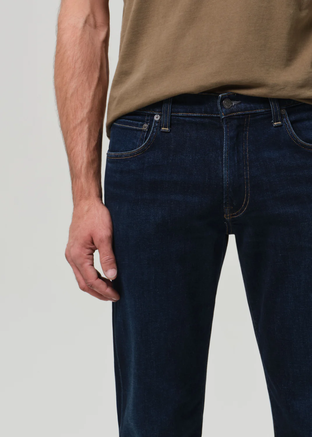 Elijah Straight Cashmere Denim in Heritage Rinse - Image 6