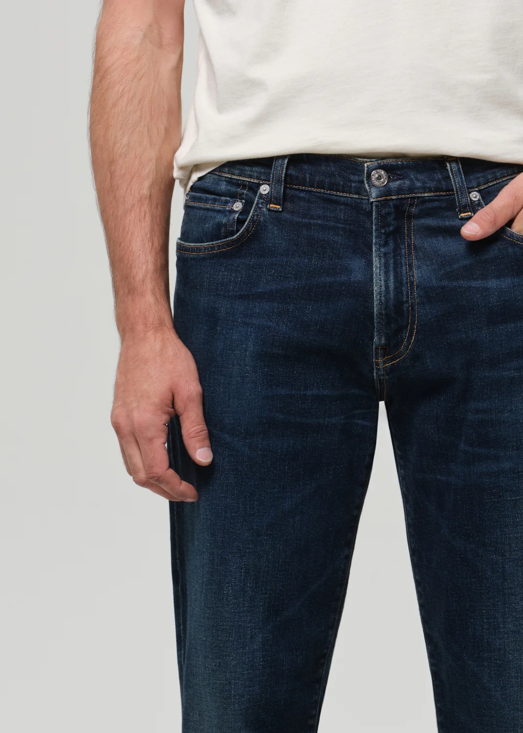 Elijah Straight Cashmere Denim in Prospect - Image 7