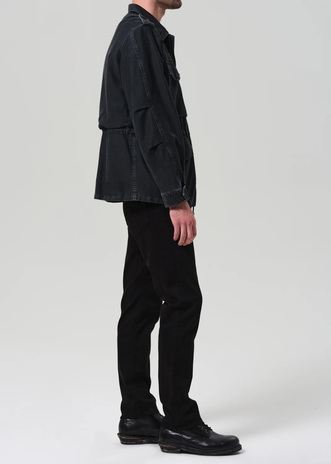 Elijah Straight Cashmere Touch Twill in Black - Image 4