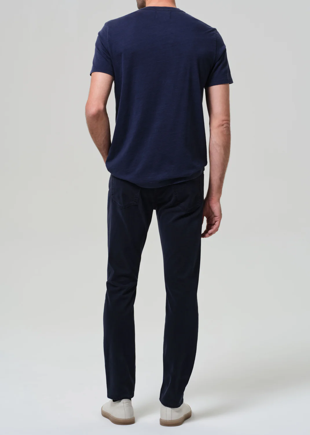 Elijah Straight Cashmere Touch Twill in Navy - Image 3