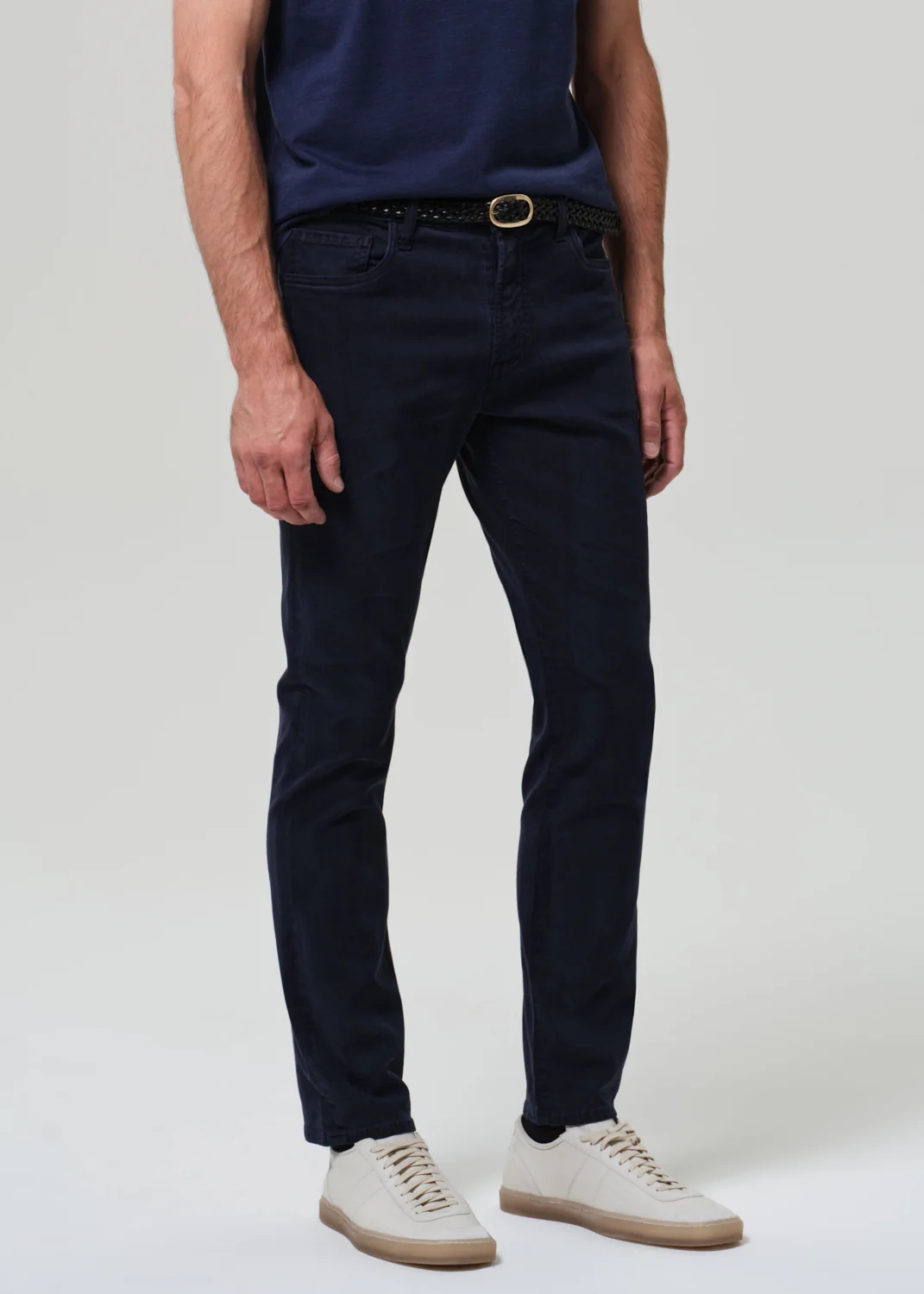 Elijah Straight Cashmere Touch Twill in Navy - Image 5