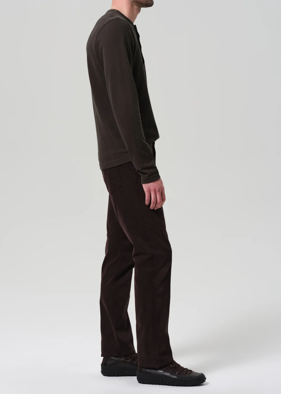 Elijah Straight Cashmere Touch Twill in Toast - Image 4