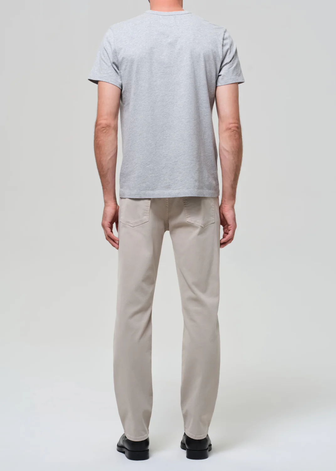 Elijah Straight Cashmere Touch Twill in Wheat - Image 3