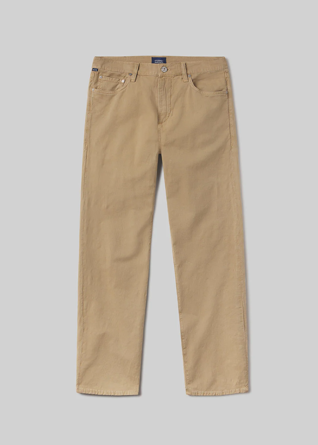 Elijah Straight Comfort Stretch Linen in Sand - Image 2