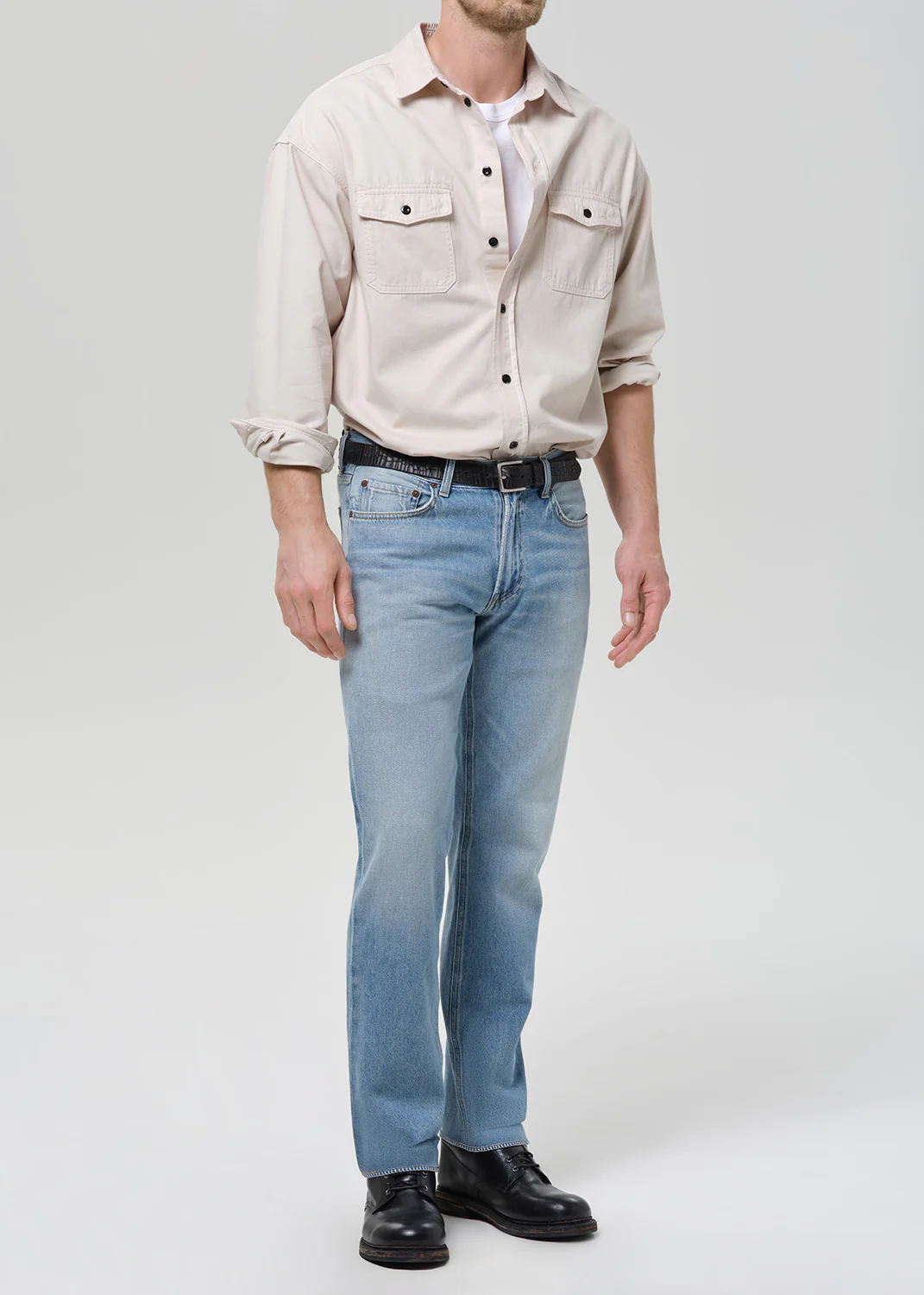 Elijah Straight Premium Vintage in Light Blue - Image 4