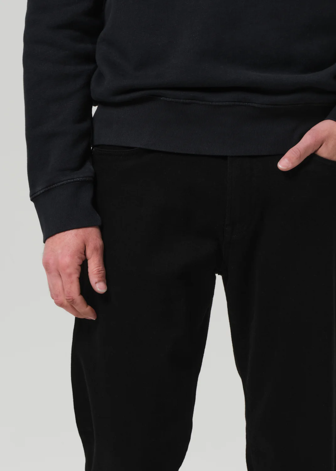 Elijah Straight Cashmere Denim in Starless - Image 6