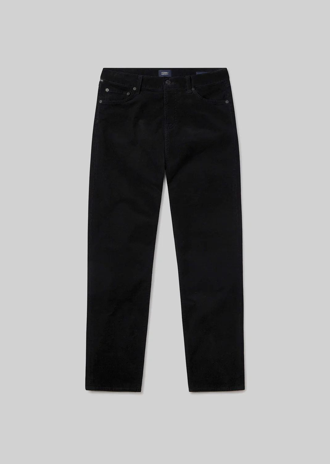 Elijah Straight Stretch Corduroy in Black