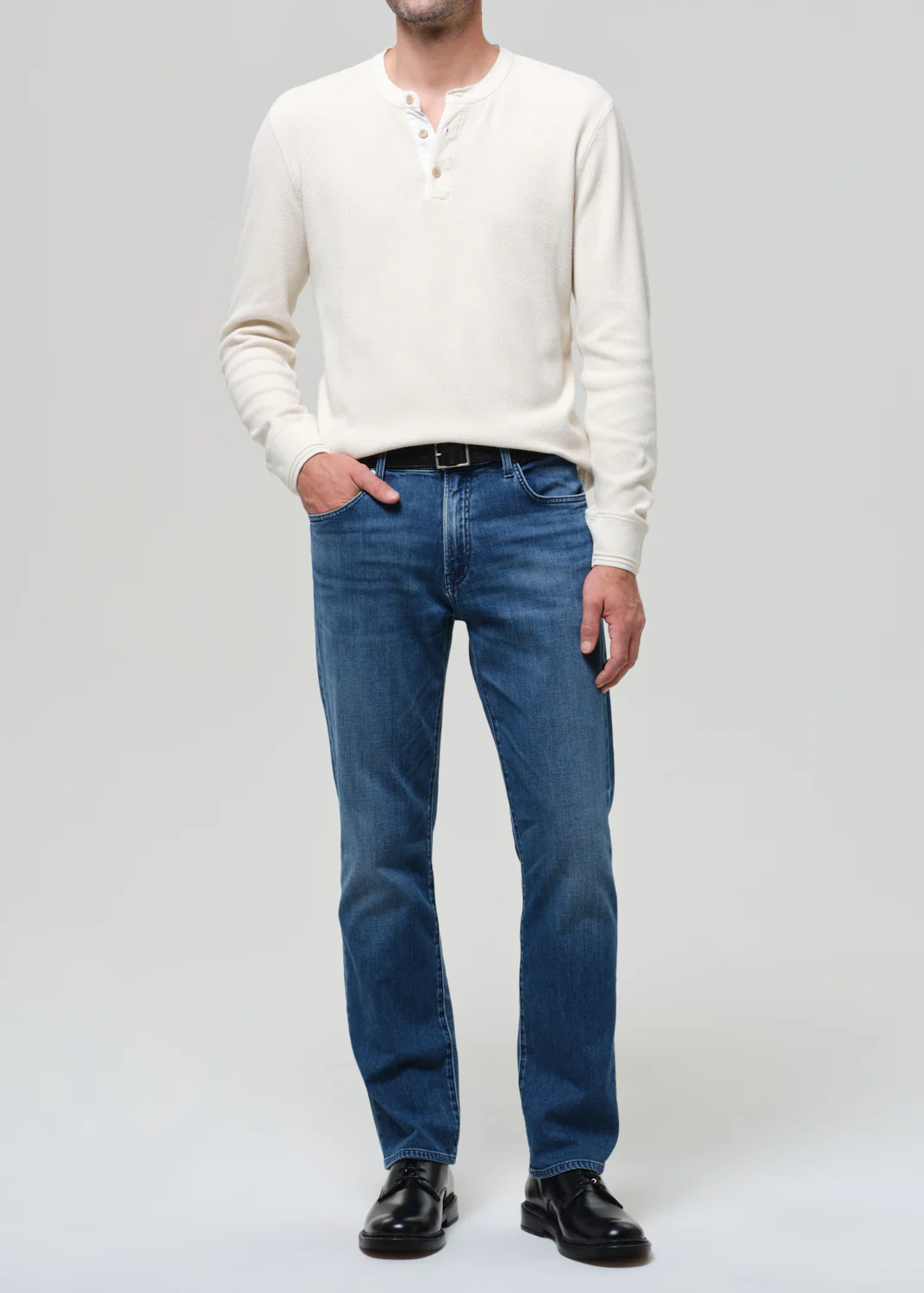 Elijah Straight Tropical Denim in Milestone - Image 3