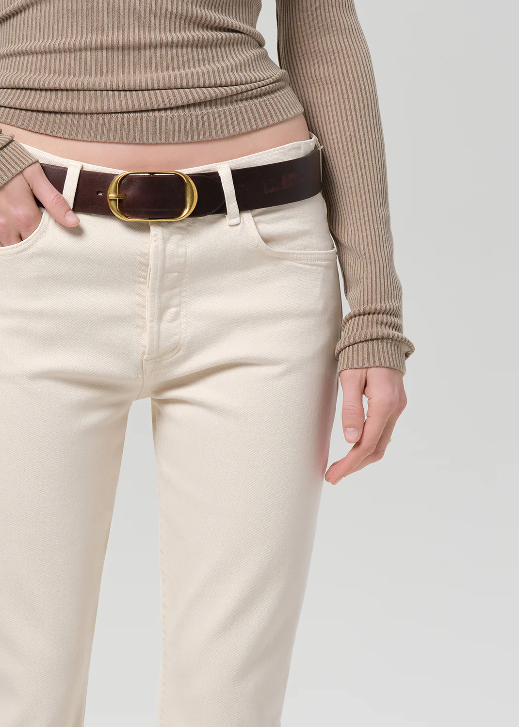 Emerson Slim Boyfriend 27" in Almondette - Image 5
