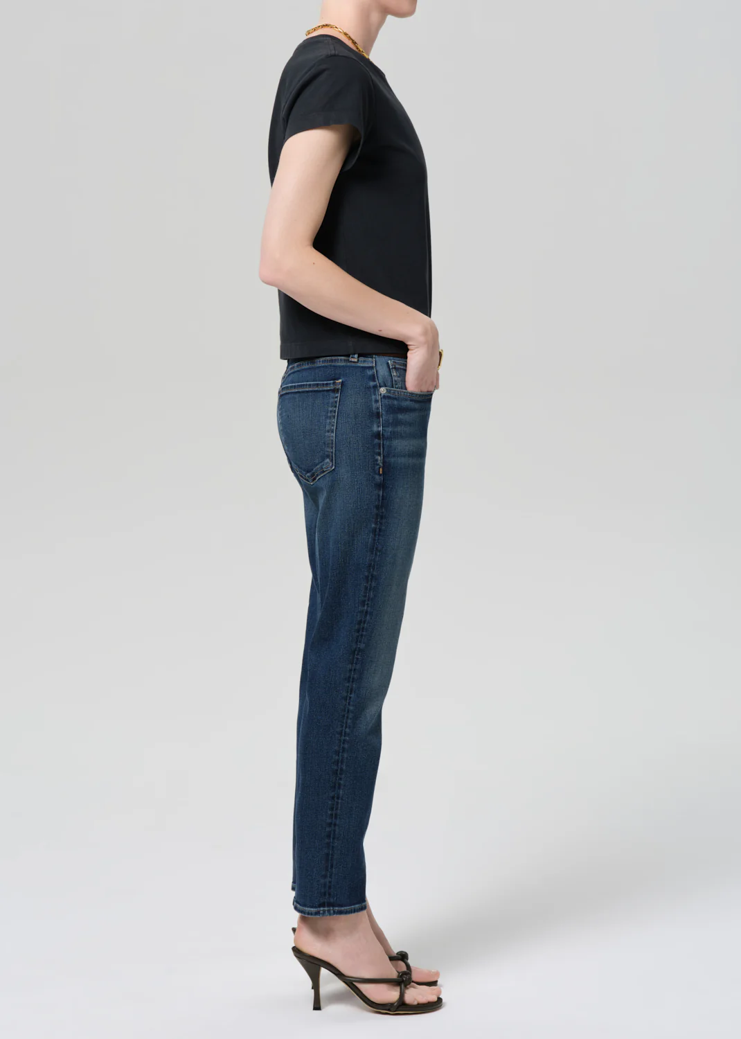 Emerson Slim Boyfriend 27" in Blue Ivy - Image 3