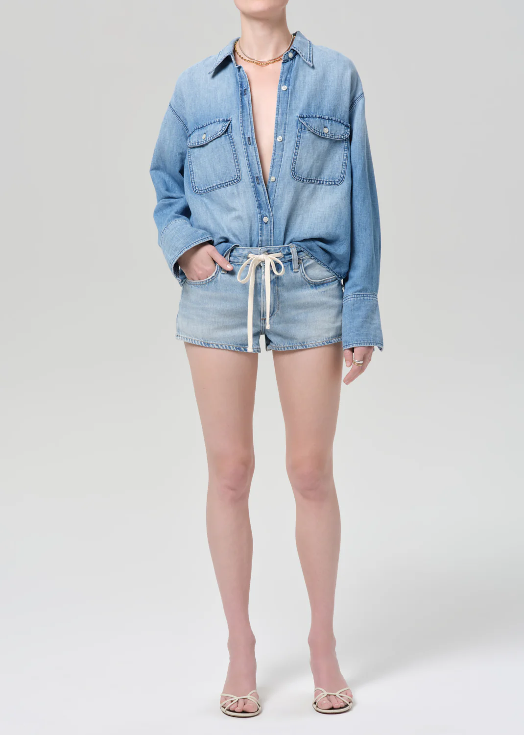 Emjay Double Pocket Shirt in Vega - Image 5