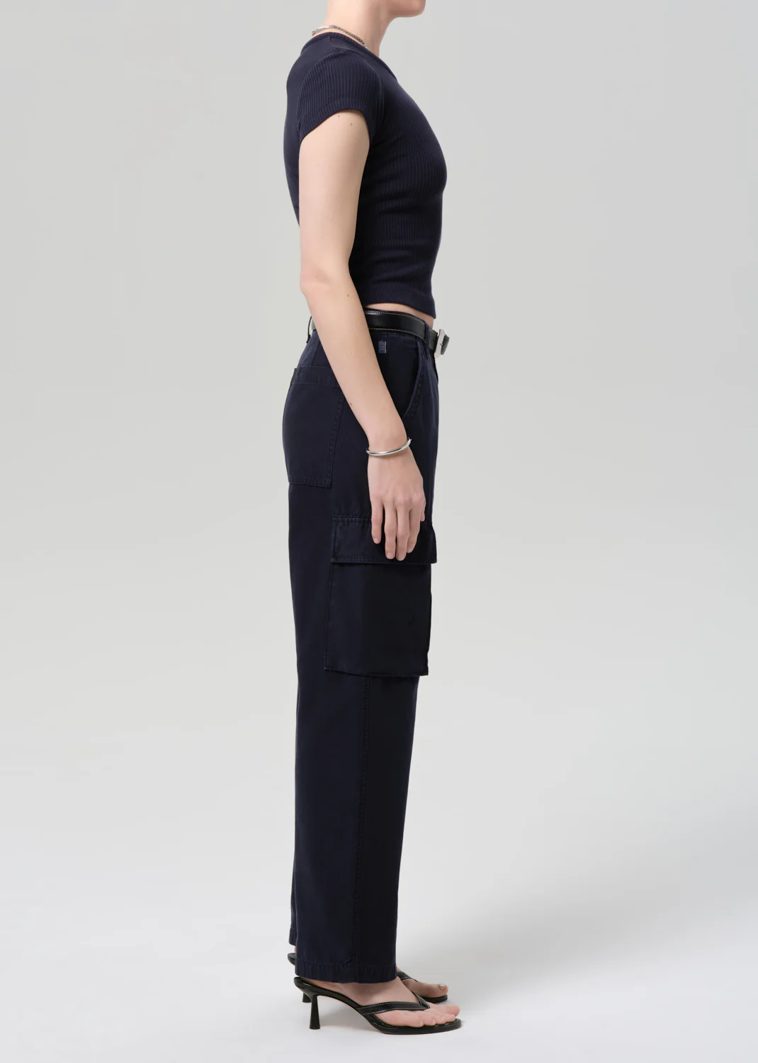 Esme Cargo Trouser in Navy - Image 3