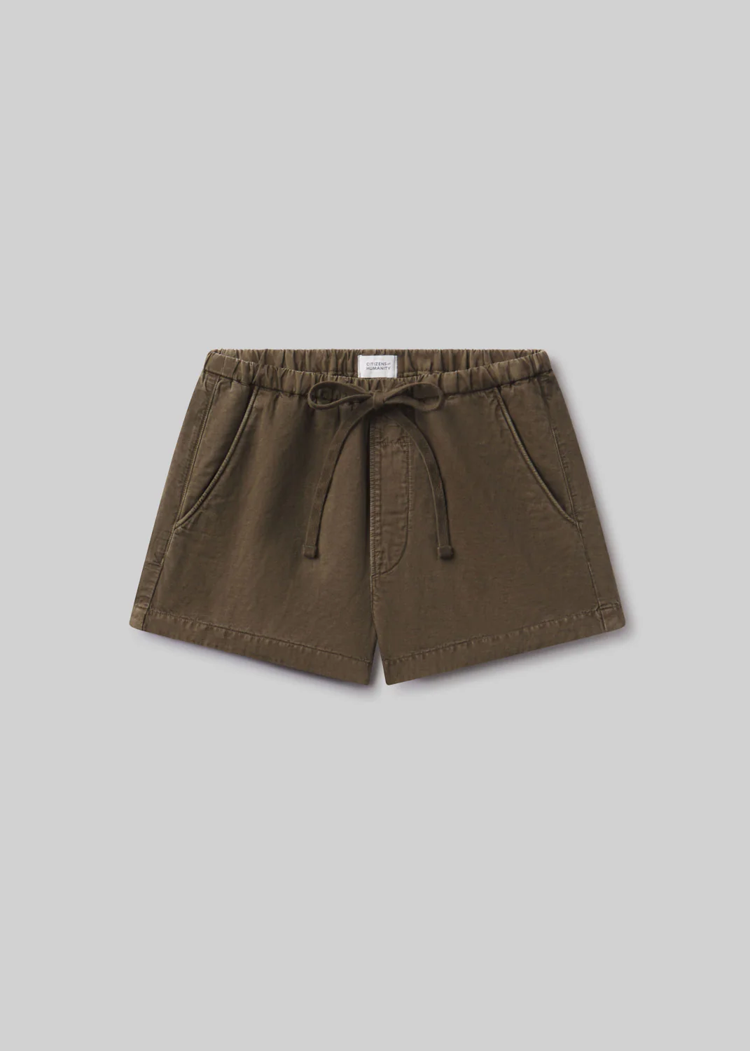 Este Drawstring Short in Dark Olive - Image 6