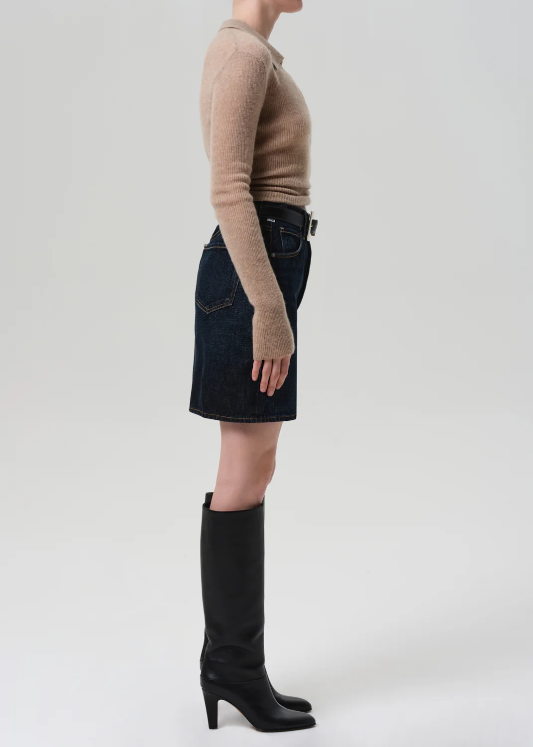 Etta Pencil Skirt in Deep Azure - Image 3