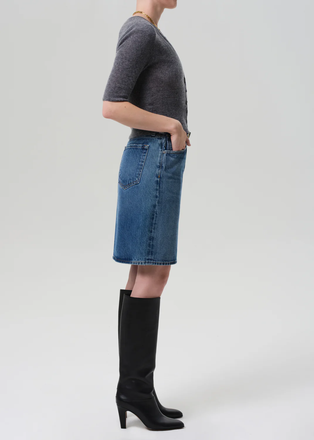Etta Pencil Skirt in Tirol - Image 3