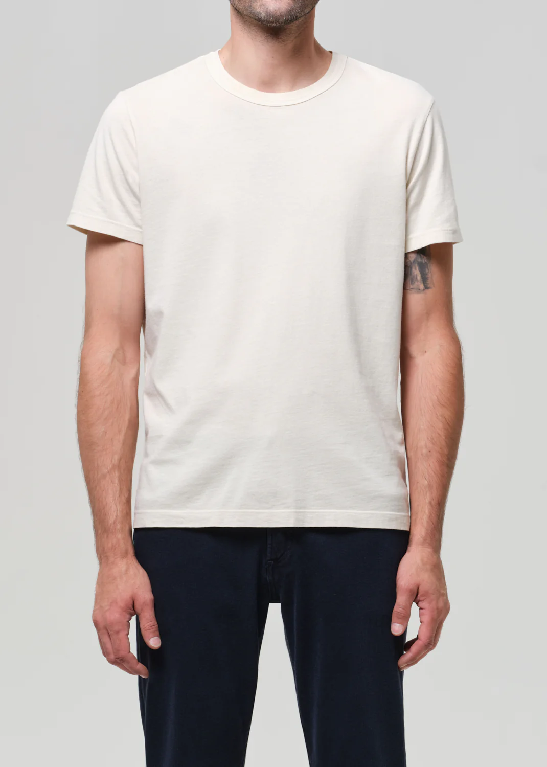Everyday Short Sleeve Tee in Ecru - Image 3