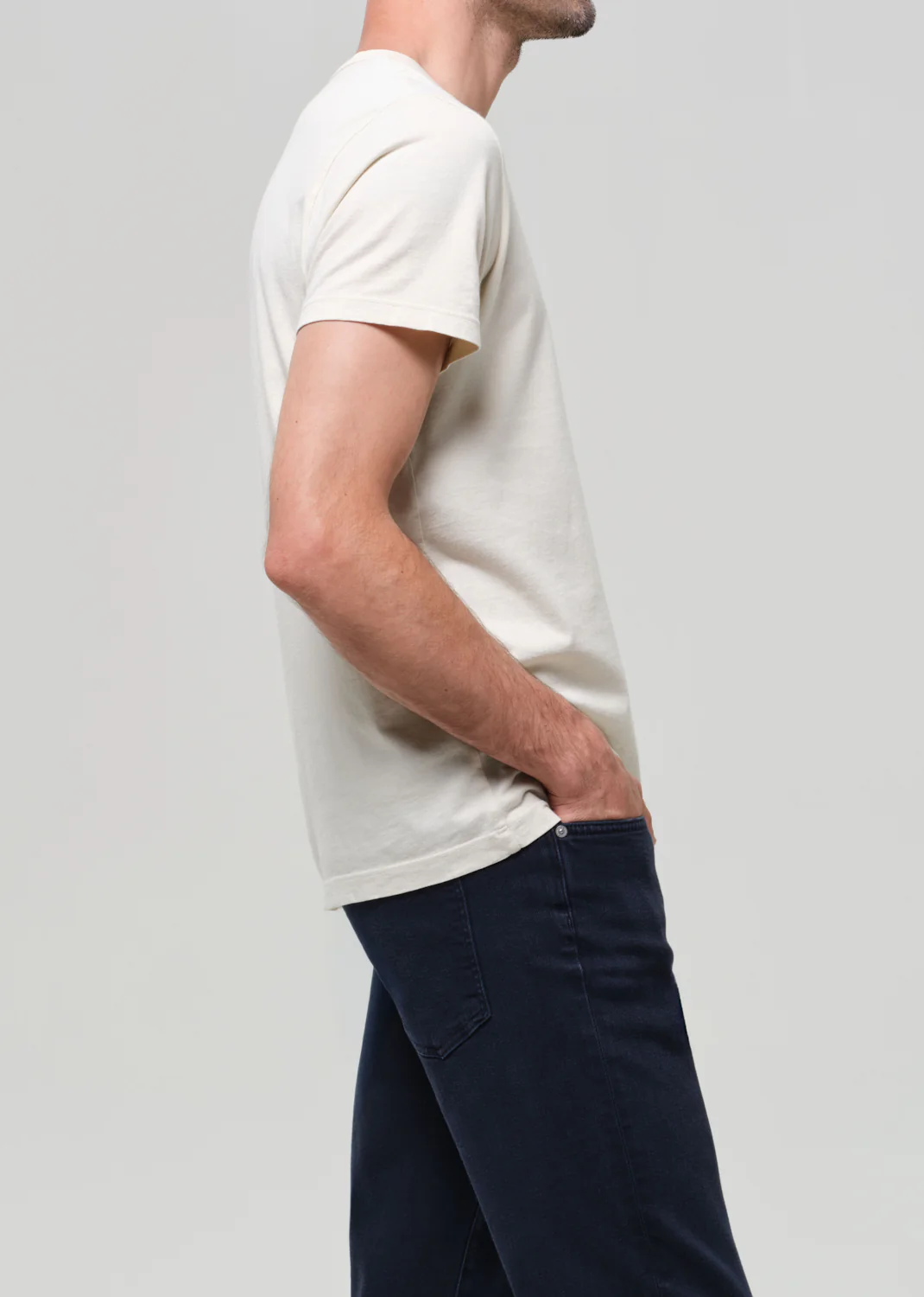 Everyday Short Sleeve Tee in Ecru - Image 5