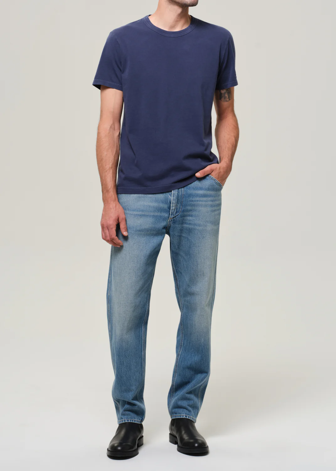 Everyday Short Sleeve Tee in Indigo - Image 6