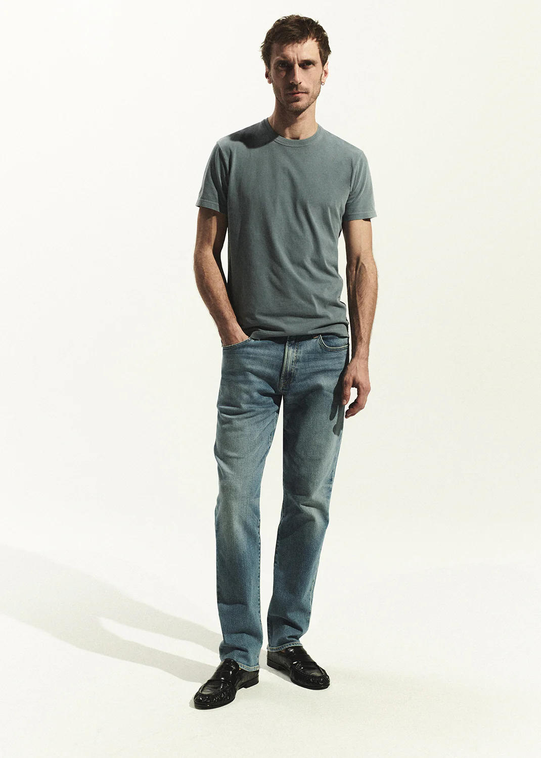 Everyday Short Sleeve Tee in Stone Blue
