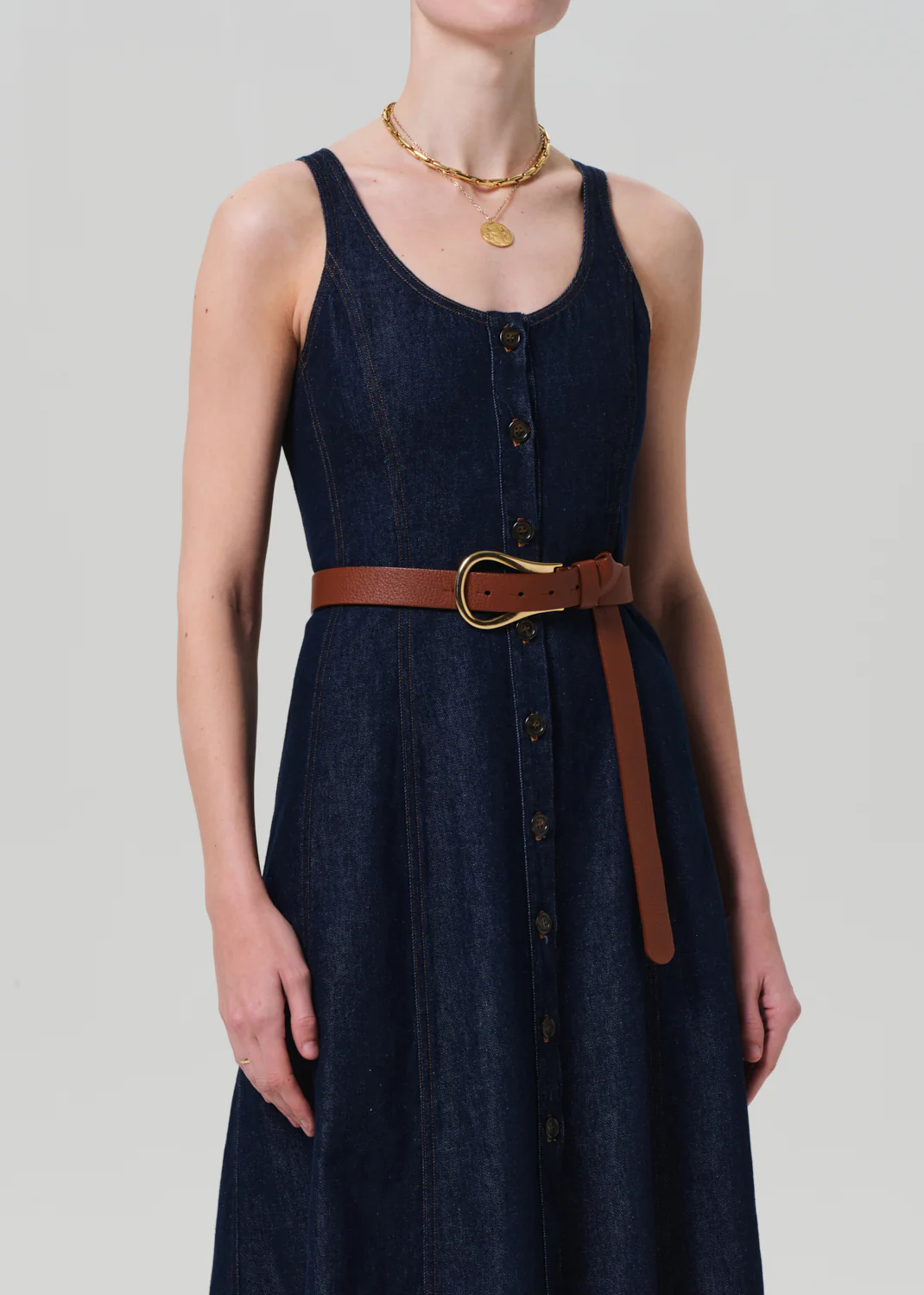 Farrow Denim Dress in Omni - Image 4