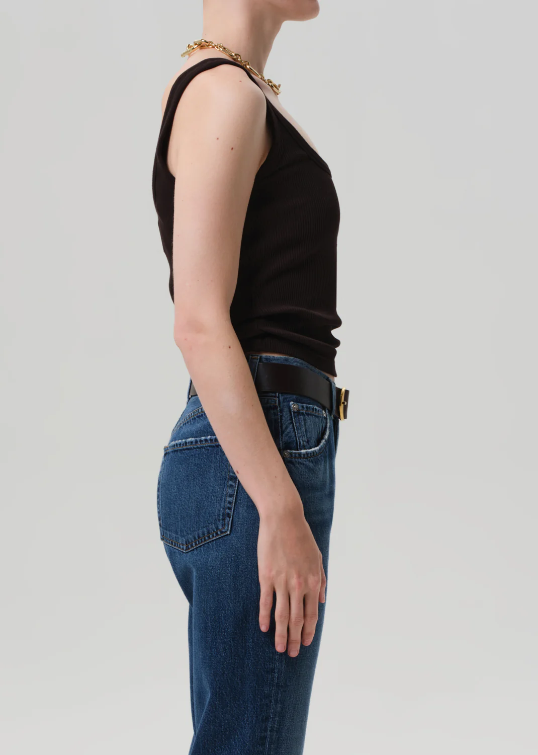 Faye Tank in Chocolate - Image 3