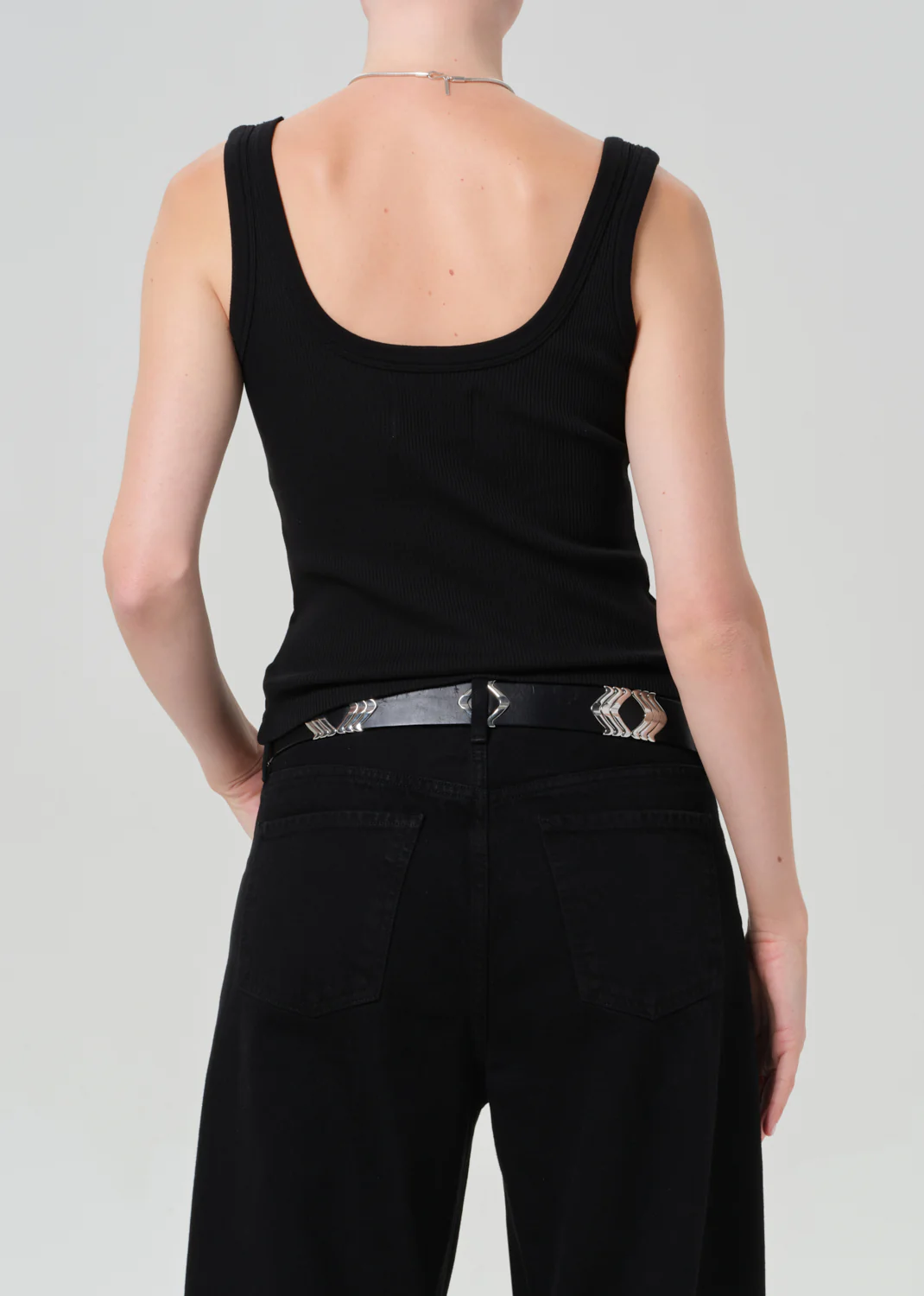 Faye Tank in Black - Image 3