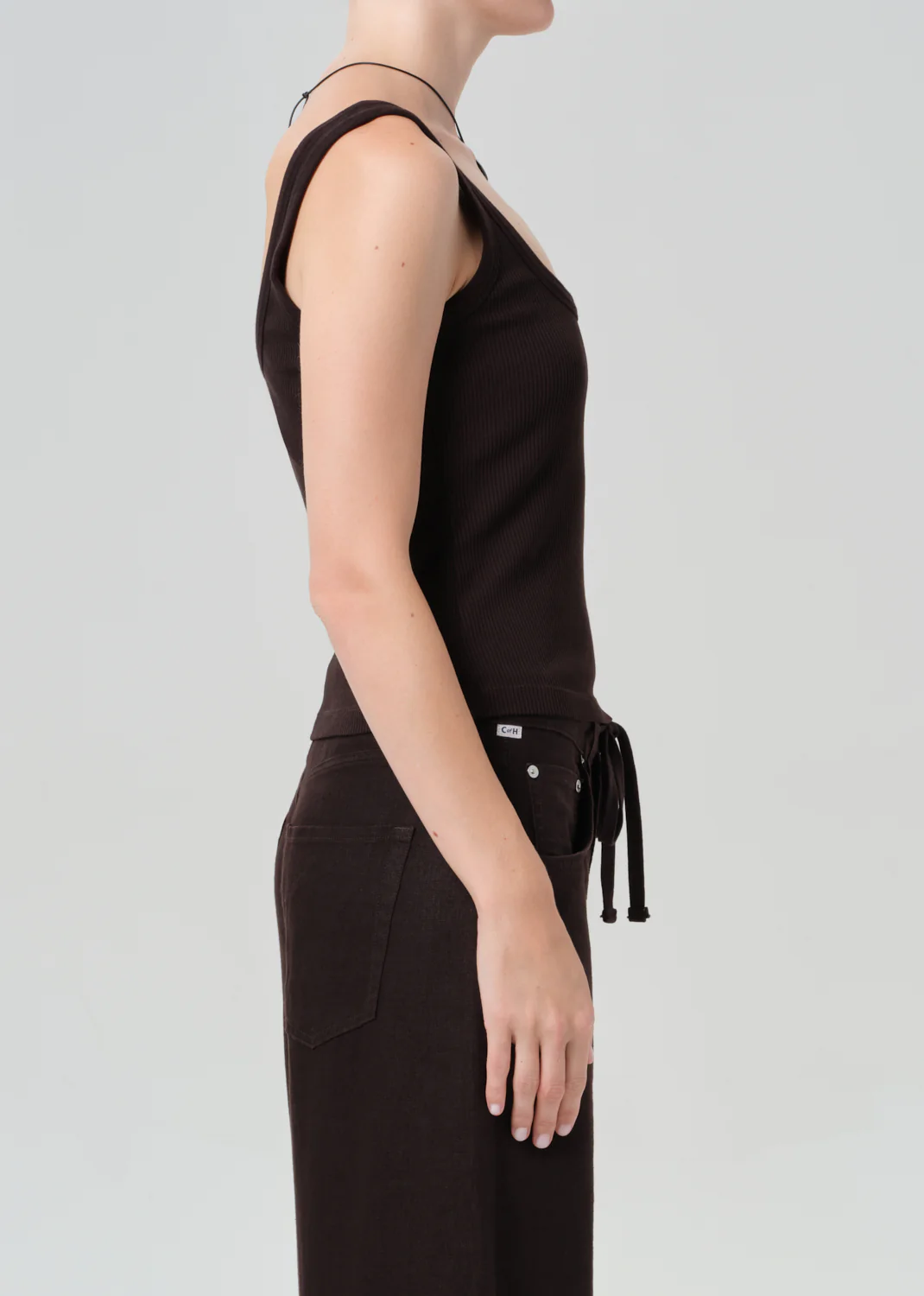 Faye Tank in Chocolate - Image 3