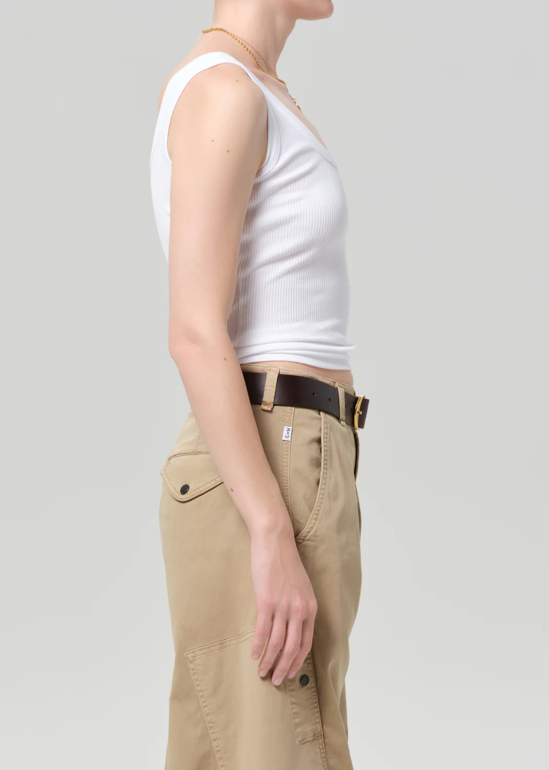Faye Tank in White - Image 3