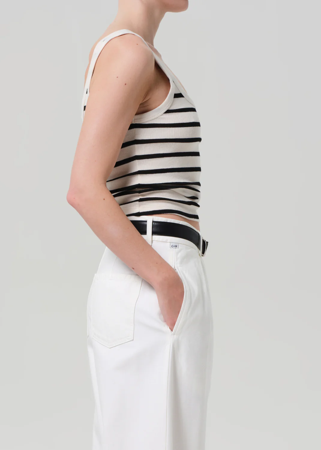 Faye Tank in Midnight Stripe - Image 3